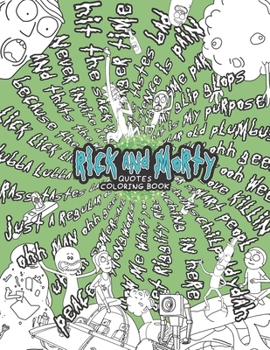 Paperback Rick and Morty Quotes Coloring Book