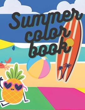 Paperback Summer coloring book
