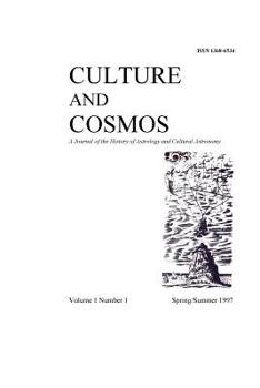 Paperback Culture and Cosmos Vol 1 Number 1 Book