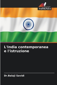 Paperback L'India contemporanea e l'istruzione [Italian] Book