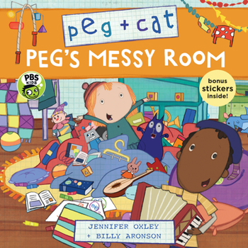 Paperback Peg + Cat: Peg's Messy Room Book