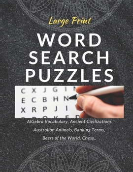 Paperback LARGE PRINT Word Search Puzzles: funster large print word search puzzles, large print word search, brain games large print word search, large print wo Book