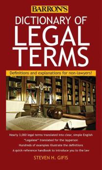 Paperback Dictionary of Legal Terms: Definitions and Explanations for Non-Lawyers Book