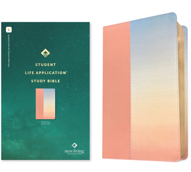 Imitation Leather NLT Student Life Application Study Bible, Filament Enabled (Leatherlike, Ombre Pink, Red Letter) Book
