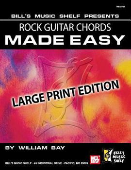 Paperback Rock Guitar Chords Made Easy: Large Print Edition [Large Print] Book