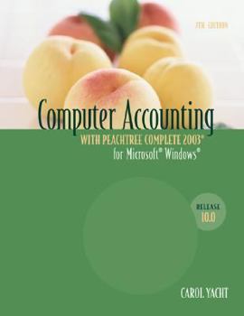 Spiral-bound Computer Accounting with Peachtree Complete 2003, Release 10.0 (C) 2004 Book
