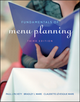 Paperback Fundamentals of Menu Planning Book