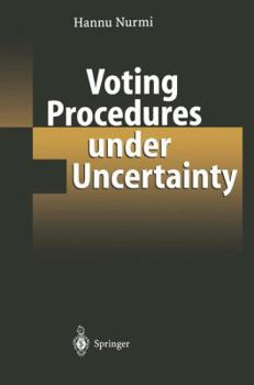 Paperback Voting Procedures Under Uncertainty Book