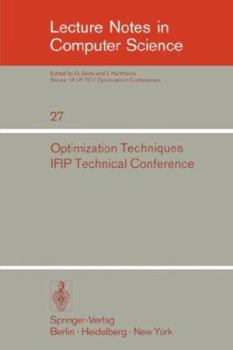 Paperback Optimization Techniques: Ifip Technical Conference, Novosibirsk, July 1-7, 1974 Book