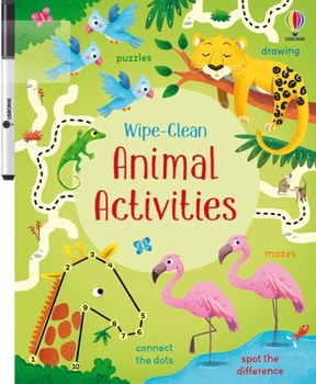 Paperback Wipe-Clean Animal Activities Book