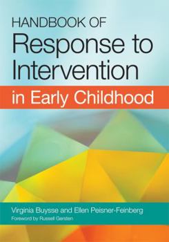 Hardcover Handbook of Response to Intervention in Early Childhood Book