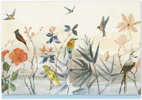 Misc. Note Card Bird Garden Book