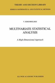 Paperback Multivariate Statistical Analysis: A High-Dimensional Approach Book