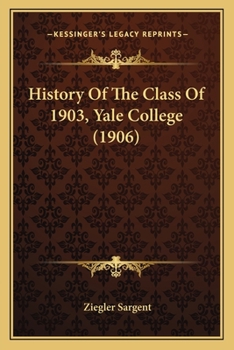 History Of The Class Of 1903, Yale College