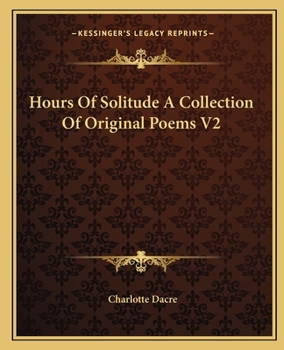 Paperback Hours of Solitude a Collection of Original Poems V2 Book