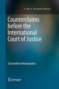 Paperback Counterclaims Before the International Court of Justice Book