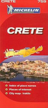 Map Michelin Map Crete 759 Book