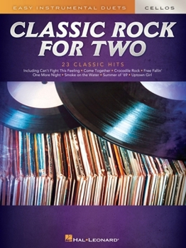 Paperback Classic Rock for Two Cellos: Easy Instrumental Duets Book