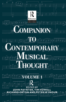 Hardcover Compan Cont Music Thought V 1 Book