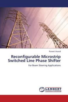 Paperback Reconfigurable Microstrip Switched Line Phase Shifter Book