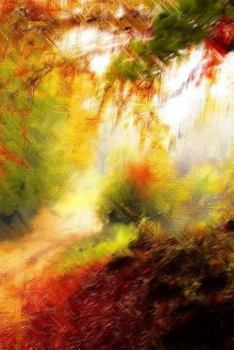 Paperback Fall Landscape Notebook Book