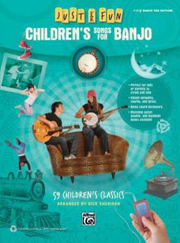 Paperback Children's Songs for Banjo: 59 Children's Classics Book