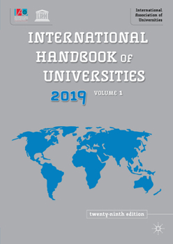Hardcover International Handbook of Universities 2019 Book