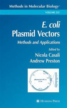Hardcover E. Coli Plasmid Vectors: Methods and Applications Book