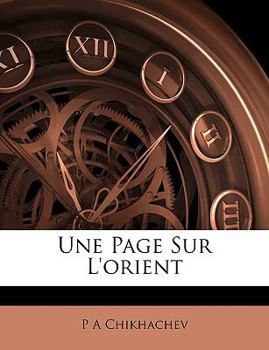 Paperback Une Page Sur L'orient [French] Book