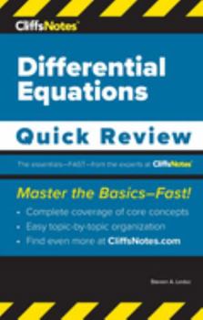 Paperback CliffsNotes Differential Equations: Quick Review Book