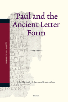 Hardcover Paul and the Ancient Letter Form Book