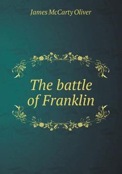 Paperback The battle of Franklin Book