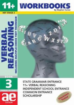 Paperback 11+ Verbal Reasoning: Test Book Bk. 1: Including Multiple Choice Test Technique Book