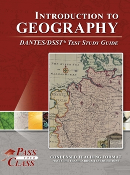 Hardcover Introduction to Geography DANTES / DSST Test Study Guide Book