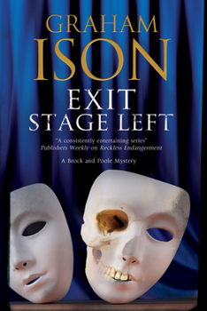 Hardcover Exit Stage Left [Large Print] Book