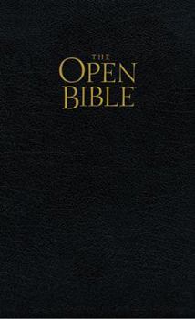 Paperback The Open Bible: King James Version, Black Bonded Leather (Signature) Book