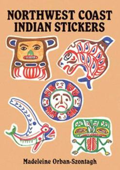 Paperback Northwest Coast Indian Stickers: 24 Full-Color Pressure-Sensitive Designs Book