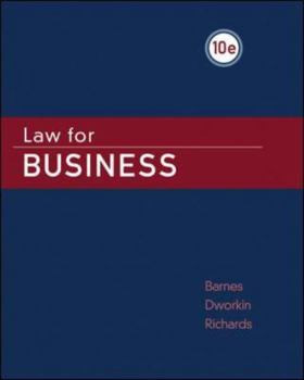 Hardcover Law for Business Book