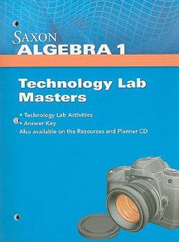 Paperback Saxon Algebra 1 Technology Lab Masters Book