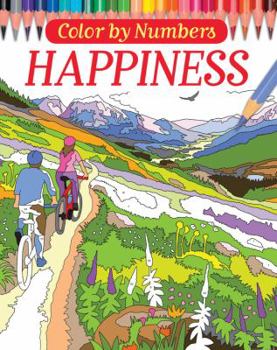 Paperback Color by Numbers: Happiness Book