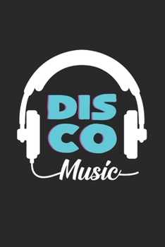 Paperback Disco music: 6x9 Disco. - dotgrid - dot grid paper - notebook - notes Book