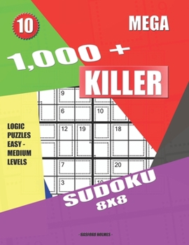 Paperback 1,000 + Mega sudoku killer 8x8: Logic puzzles easy - medium levels Book