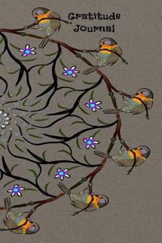 Paperback Gratitude Journal: Bird Mandala Book