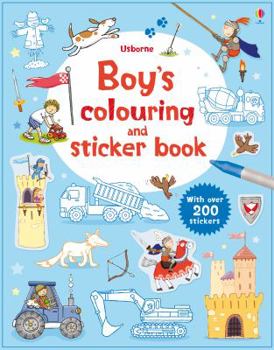 Boy's Colouring And Sticker Book - Book  of the Sticker and Colouring Books