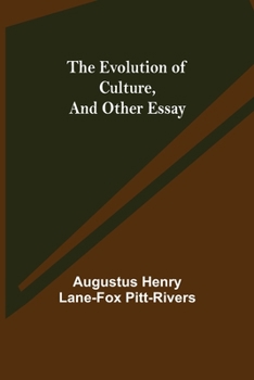 Paperback The Evolution of Culture, and Other Essay Book