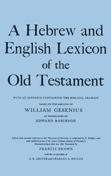 Hardcover A Hebrew and English Lexicon of the Old Testament Book