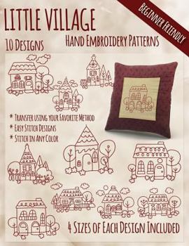 Paperback Little Village Hand Embroidery Patterns Book