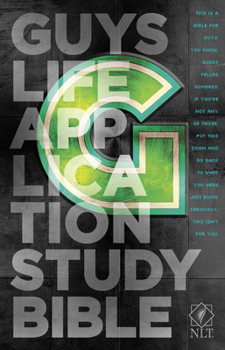 Paperback Guys Life Application Study Bible-NLT Book