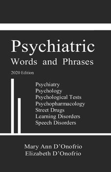 Paperback Psychiatric Words and Phrases: 2020 Edition Book