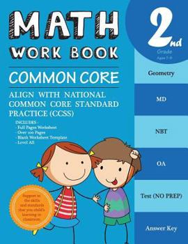 Paperback 2nd Grade Math Workbook Common Core Math: Math Workbook Grade 2 - Common Core Math Workbook Grade 2 (Ccss Standard Practice): Common Core Math Workboo Book